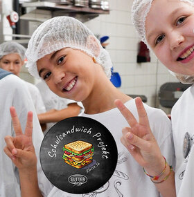 Das Sandwich aus dem Schulsandwich-Projekt ist da