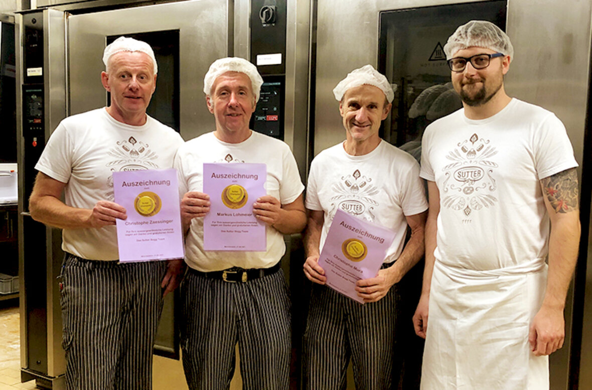 Die neuen Sutter Champions: Das Ofenteam der Feinbäckerei