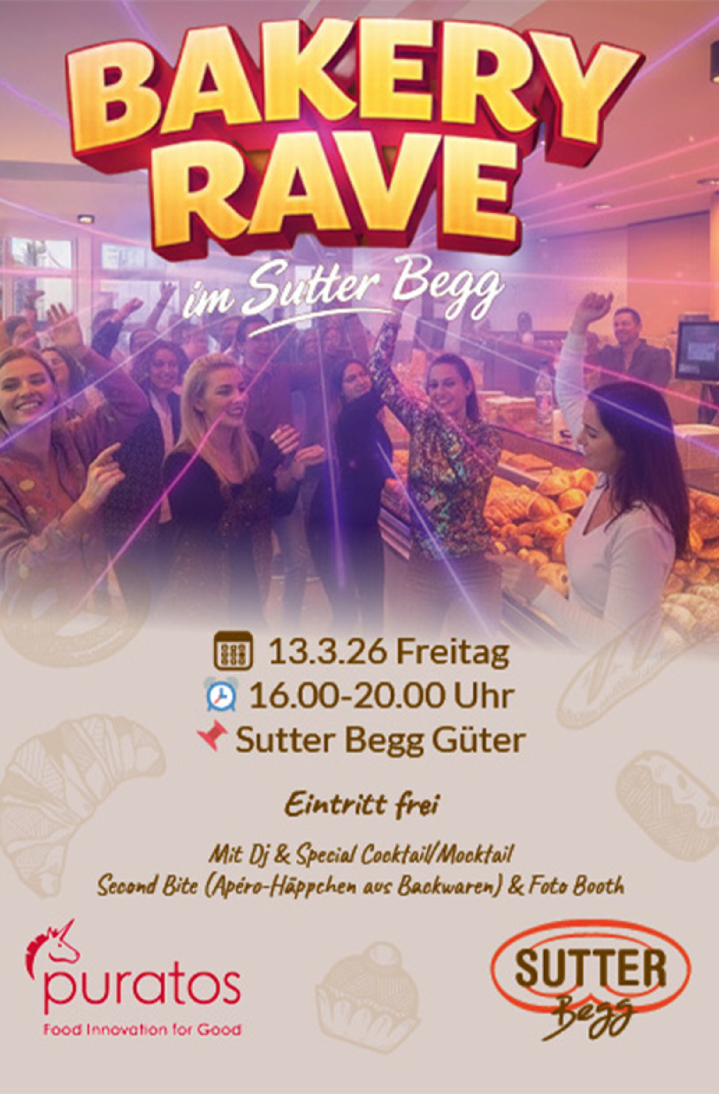 Bakery Rave – Beats, Bakes & gute Vibes 🥐🎶 - Sutter Begg in Basel